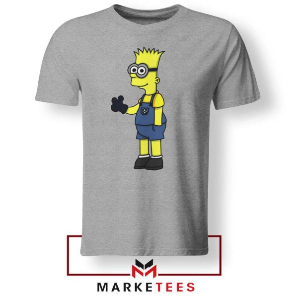 Bart Simpson Minion Sport Grey Tee Shirt