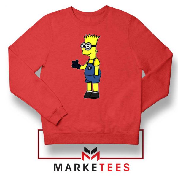 Bart Simpson Minion Red Sweater