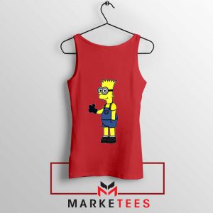 Bart Simpson Minion Red Tank Top