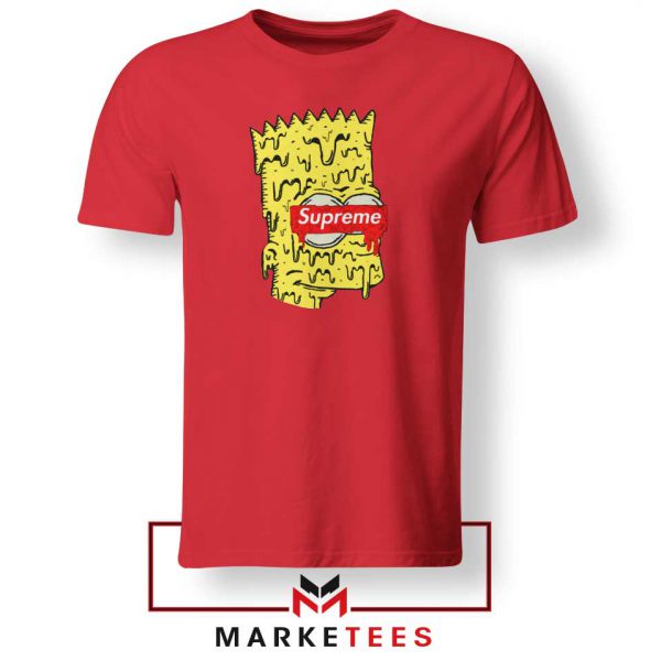 Bart Simpson Supreme Red Tee Shirt