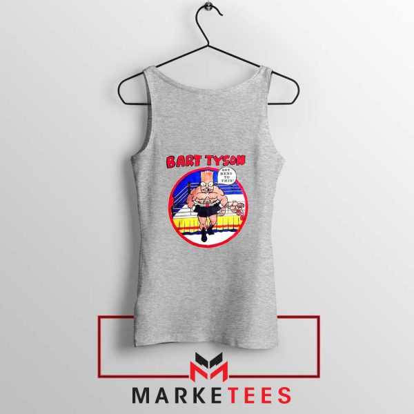 Bart Tyson Grey Tank Top The Simpsons