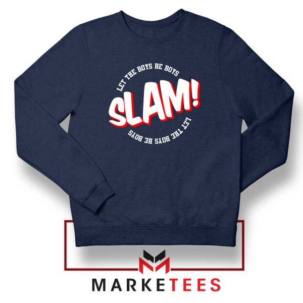 Basketball Quote Navy Blue Sweater