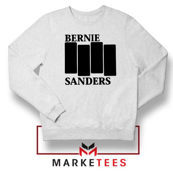 Bernie Sanders Black Flag White Sweater