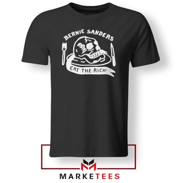Bernie Sanders Eat The Rich Tee Shirt Funny Politics Tshirts S-3XL