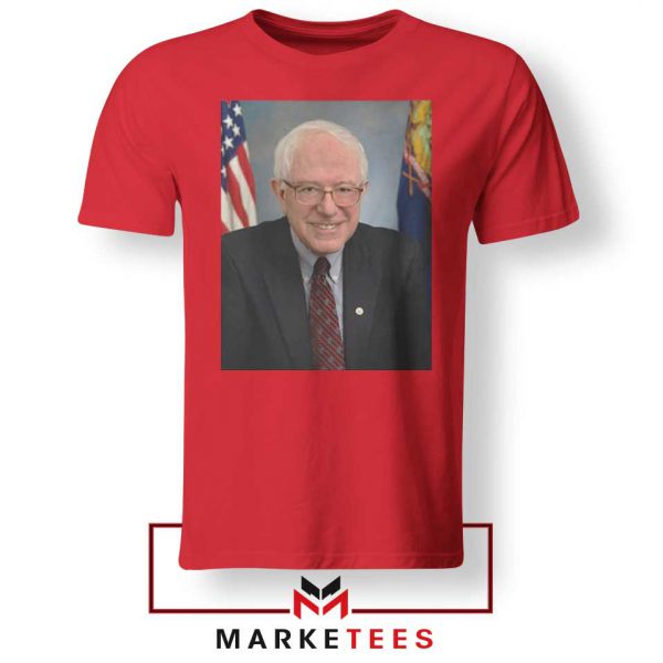 Bernie Sanders Senator Red Tee Shirt