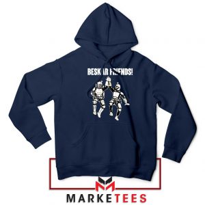 Beskar Friends The Mandalorian Navy Blue Hoodie