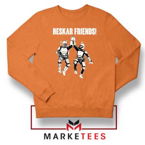 Beskar Friends The Mandalorian Orange Sweatshirt