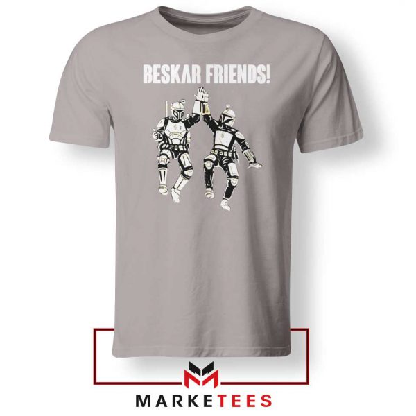 Beskar Friends The Mandalorian Sport Grey Tee Shirt