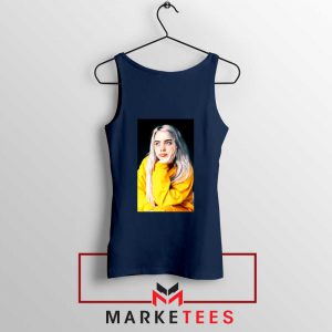 Billie Eilish 90s Vintage Navy Blue Tank Top