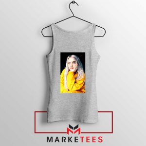 Billie Eilish 90s Vintage Sport Grey Tank Top