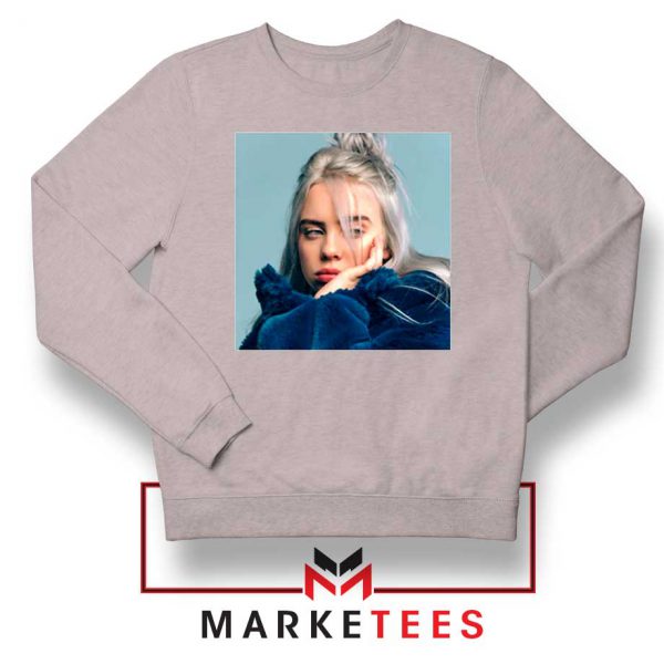 Billie Eilish American Artist Sport Grey Sweatshirt