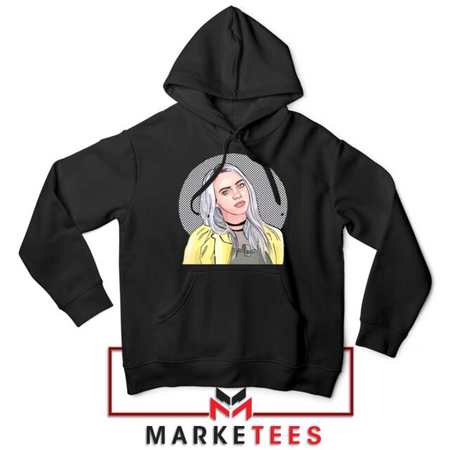 Billie Eilish Art Design Hoodie American Singer Hoodies