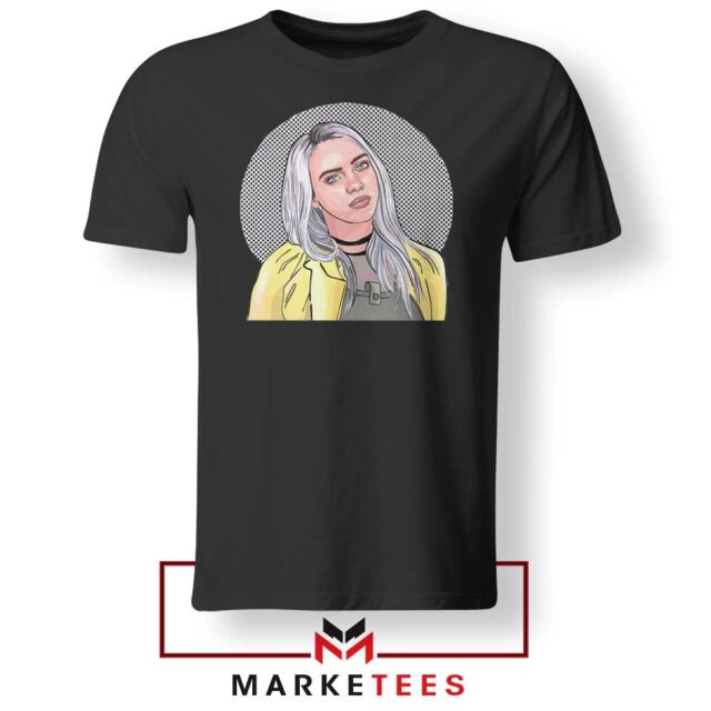 Billie Eilish Art Design Tee Shirt Best American Singer
