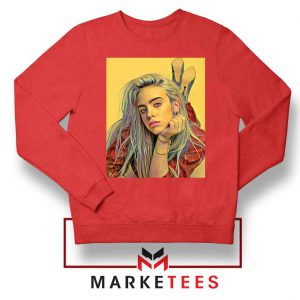 Billie Eilish Artist Music Red Sweater