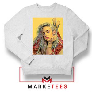 Billie Eilish Artist Music White Sweater