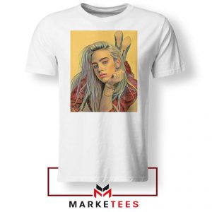 Billie Eilish Artist Music White Tee Shirt