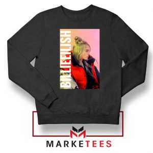 Billie Eilish Artist Poster Black Sweater