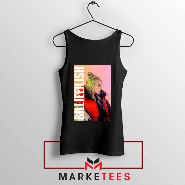 Billie Eilish Artist Poster Black Tank Top