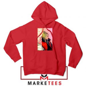 Billie Eilish Artist Poster Red Hoodie