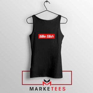 Billie Eilish Parody Supreme Black Tank Top