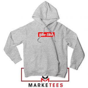 Billie Eilish Parody Supreme Sport Grey Hoodie