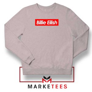 Billie Eilish Parody Supreme Sport Grey Sweater