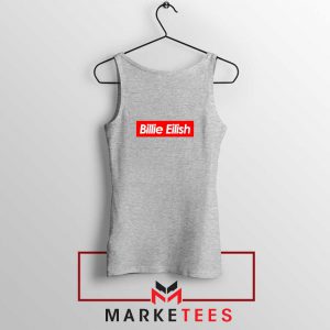 Billie Eilish Parody Supreme Sport Grey Tank Top