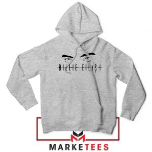 Billie Eilish Women Singer Sport Grey Hoodie