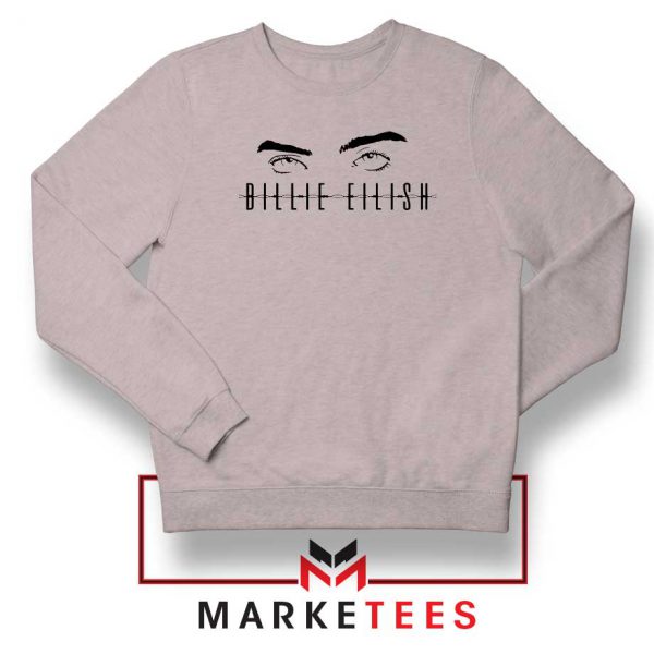 Billie Eilish Women Singer Sport Grey Sweater