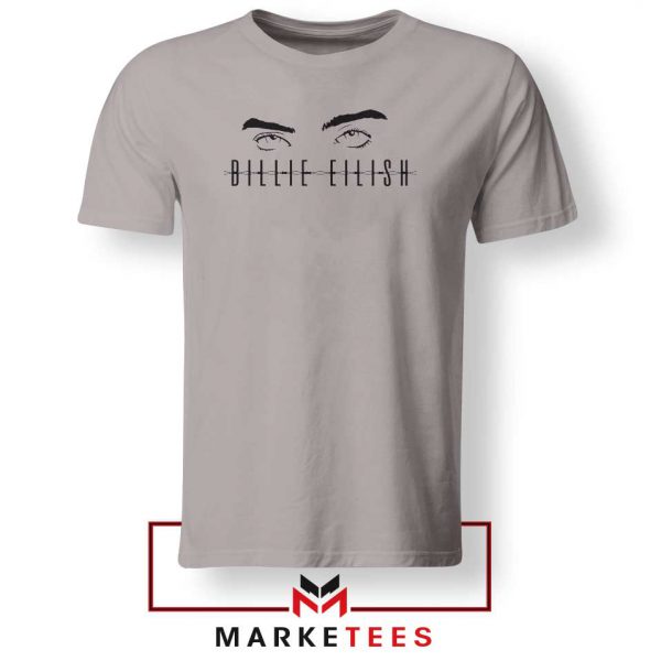 Billie Eilish Women Singer Sport Grey Tee Shirt