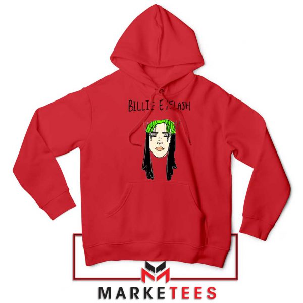 Billie Eyelash Red Hoodie