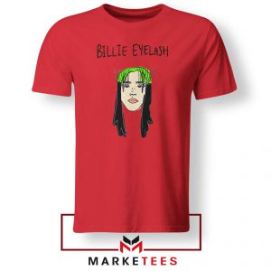 Billie Eyelash Red Tee Shirt