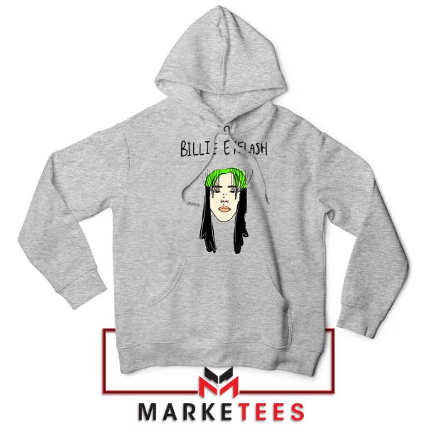 Billie Eyelash Sport Grey Hoodie