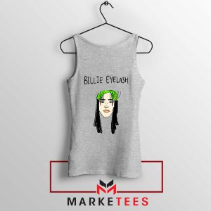 Billie Eyelash Sport Grey Tank Top