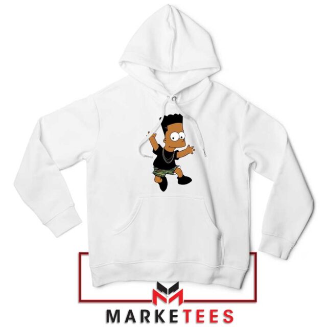 Black Bart Simpson Cartoon Hoodie S-2XL