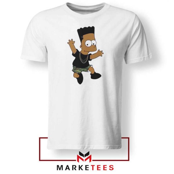 Black Bart Simpson Cartoon Tee Shirt