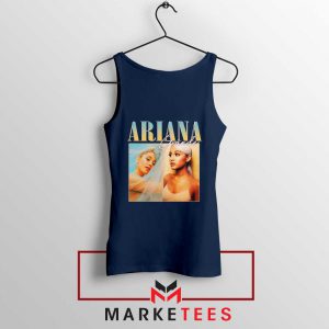 Buy Ariana Grande 90s Vintage Navy Blue Tank Top