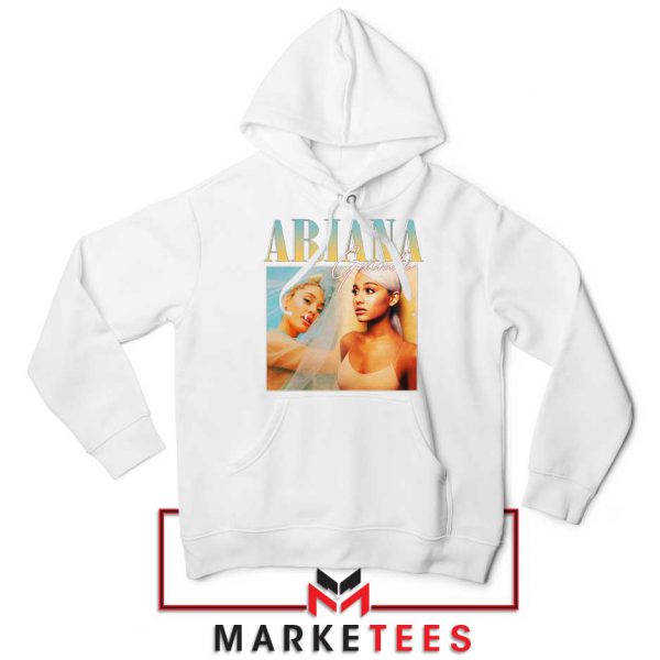 Buy Ariana Grande 90s Vintage White Hoodie
