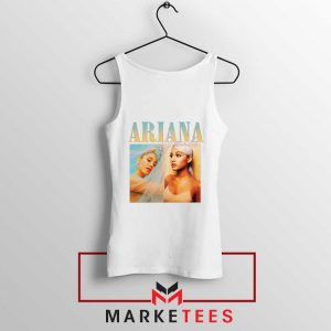 Buy Ariana Grande 90s Vintage White Tank Top