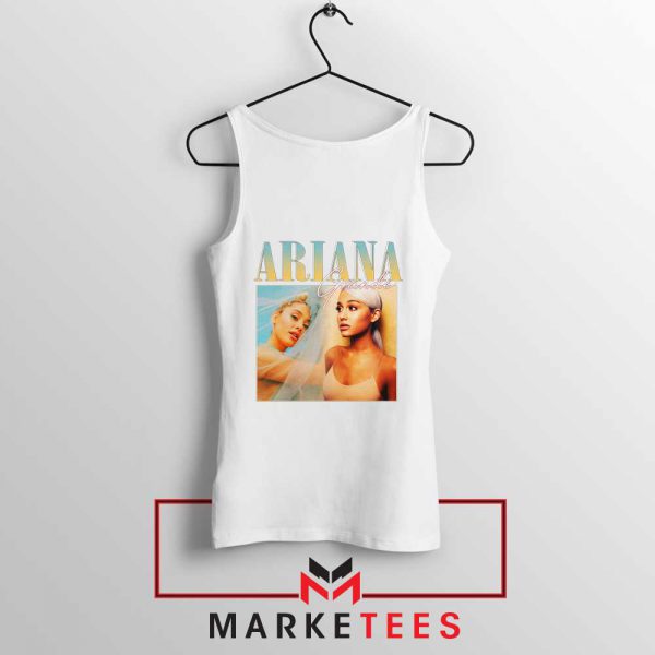 Buy Ariana Grande 90s Vintage White Tank Top