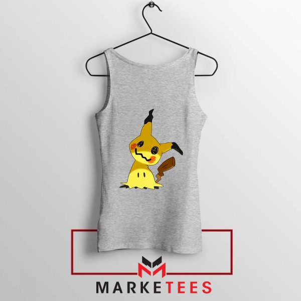 Buy Cute Pikachu Mimikyu Sport Grey Tank Top