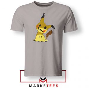 Buy Cute Pikachu Mimikyu Sport grey Tee Shirt