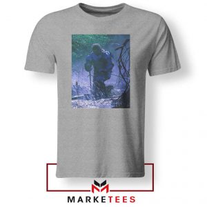 Circles Kneeling Post Malone Grey Tshirt