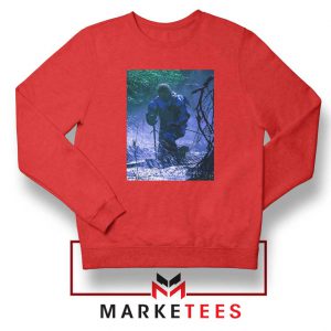 Circles Kneeling Post Malone Red Sweatshirt