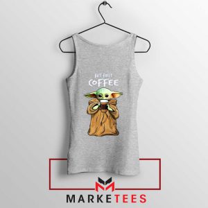 Coffee Baby Yoda Sport Grey Tank Top