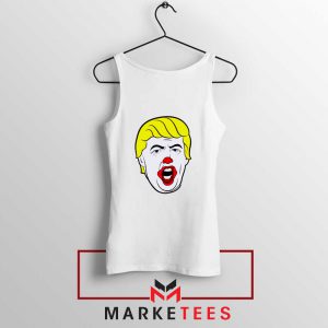 Donald Trump Clown White Tank Top