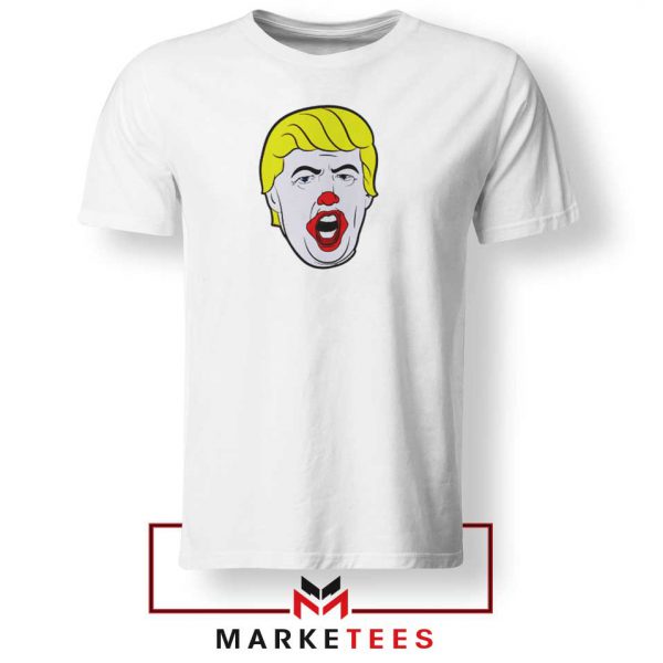 Donald Trump Clown White Tee Shirt