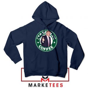 Donald Trump Starbucks Parody Navy Hoodie