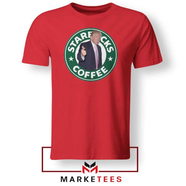 Donald Trump Starbucks Parody Red Tshirt