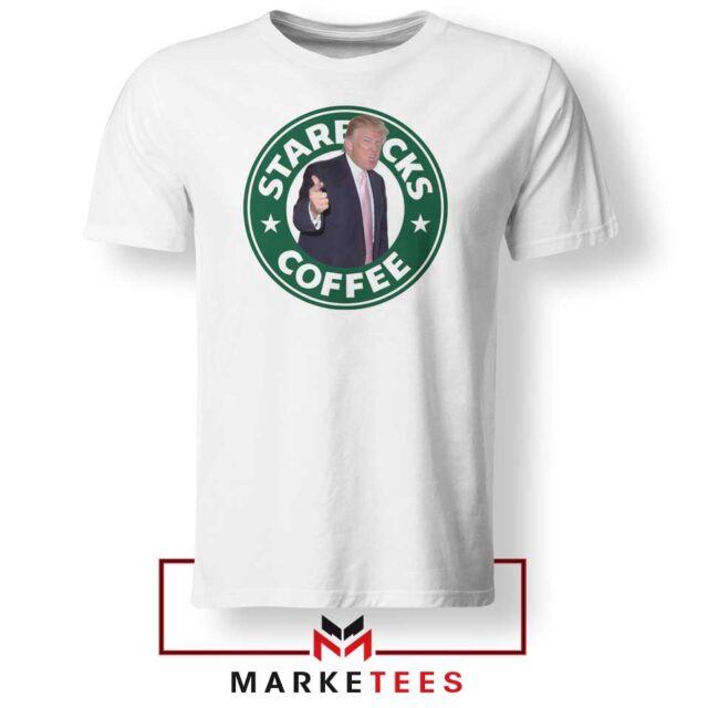 Donald Trump Starbucks Parody Tshirt Funny S-3XL